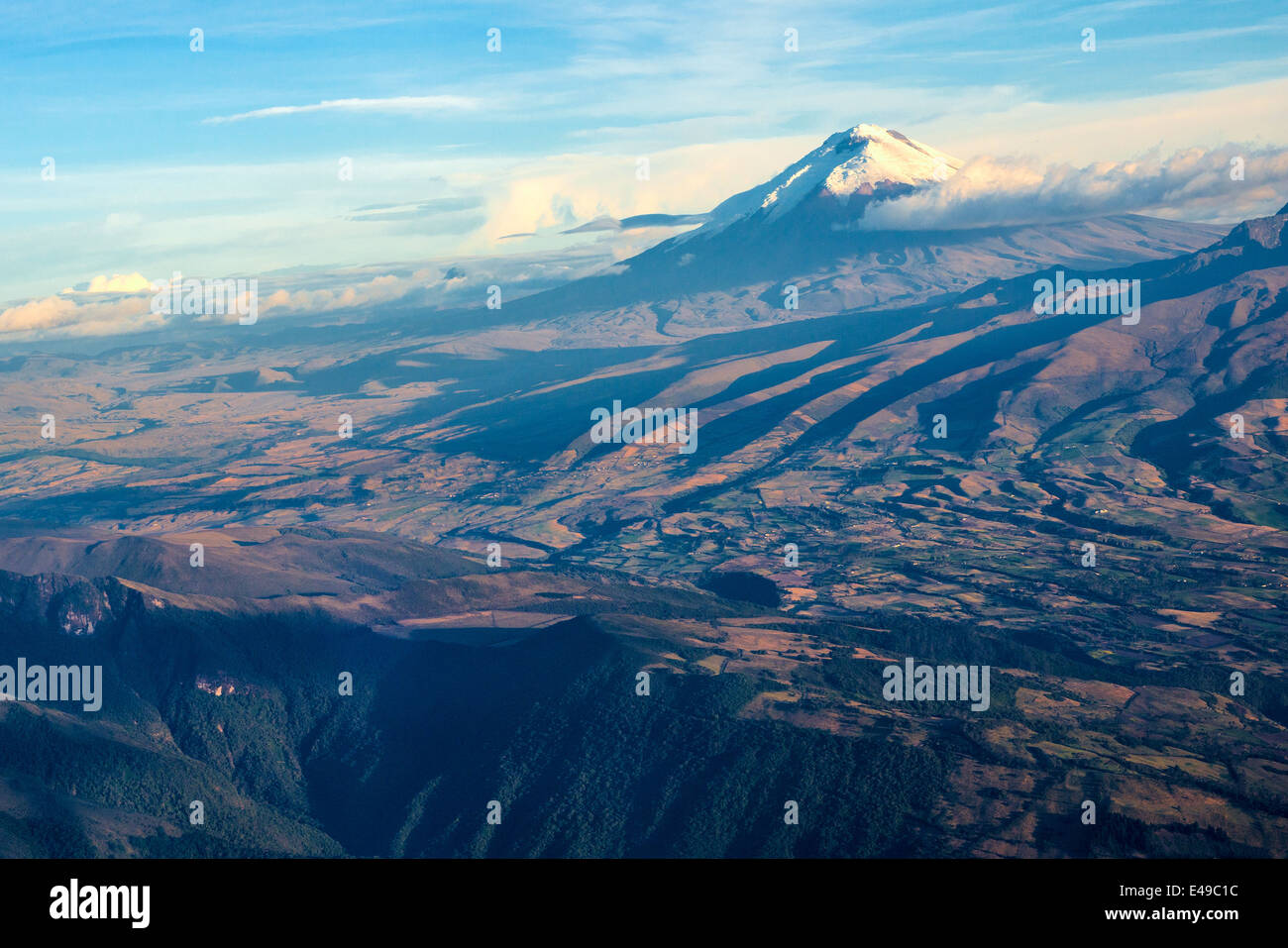 Volcan Cotopaxi, montagnes andines de l'Équateur Banque D'Images