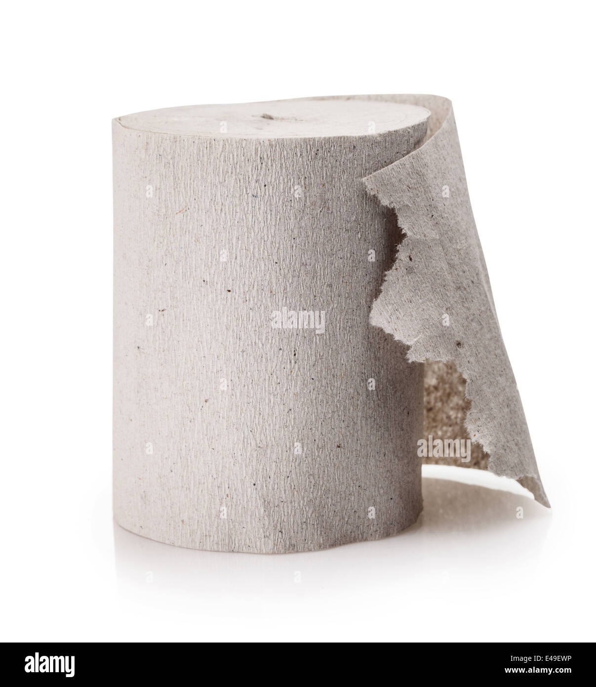 Image de papier toilette studio isolé sur fond blanc Banque D'Images