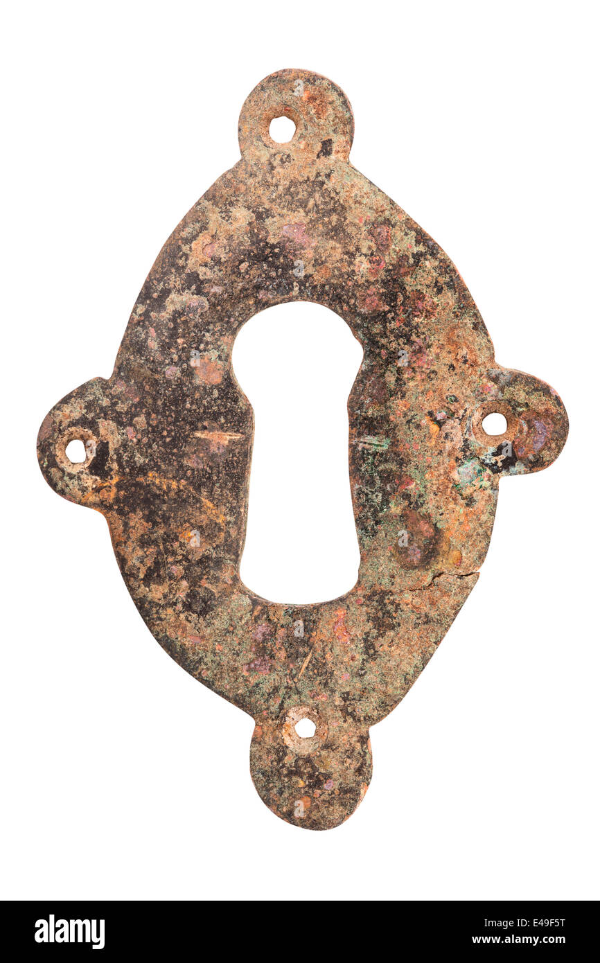 Keyhole, isolé sur blanc avec clipping Banque D'Images