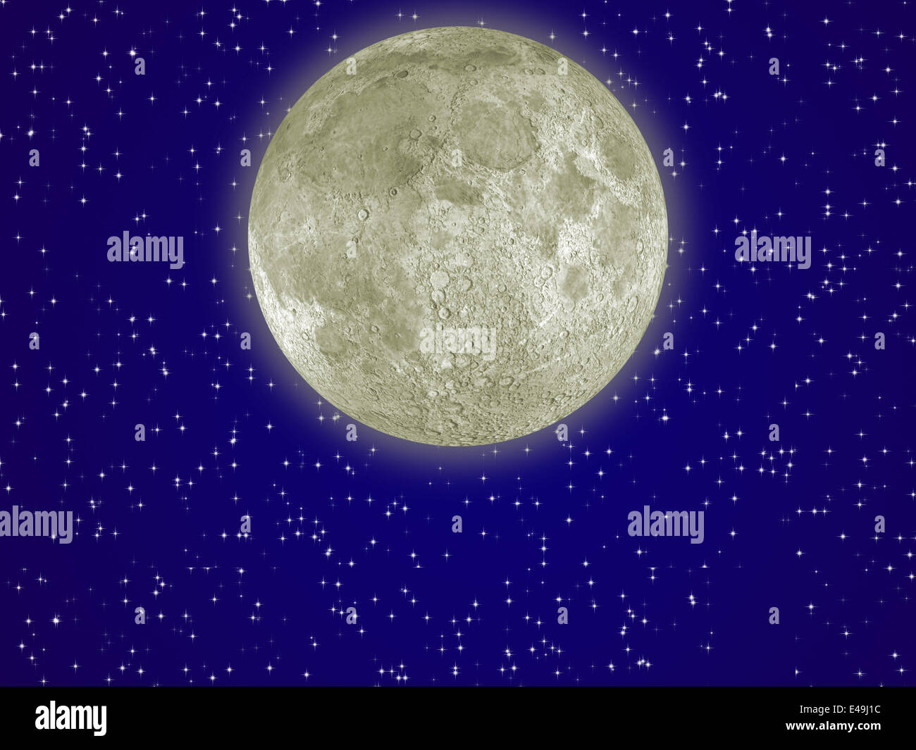 Moon aura Banque D'Images