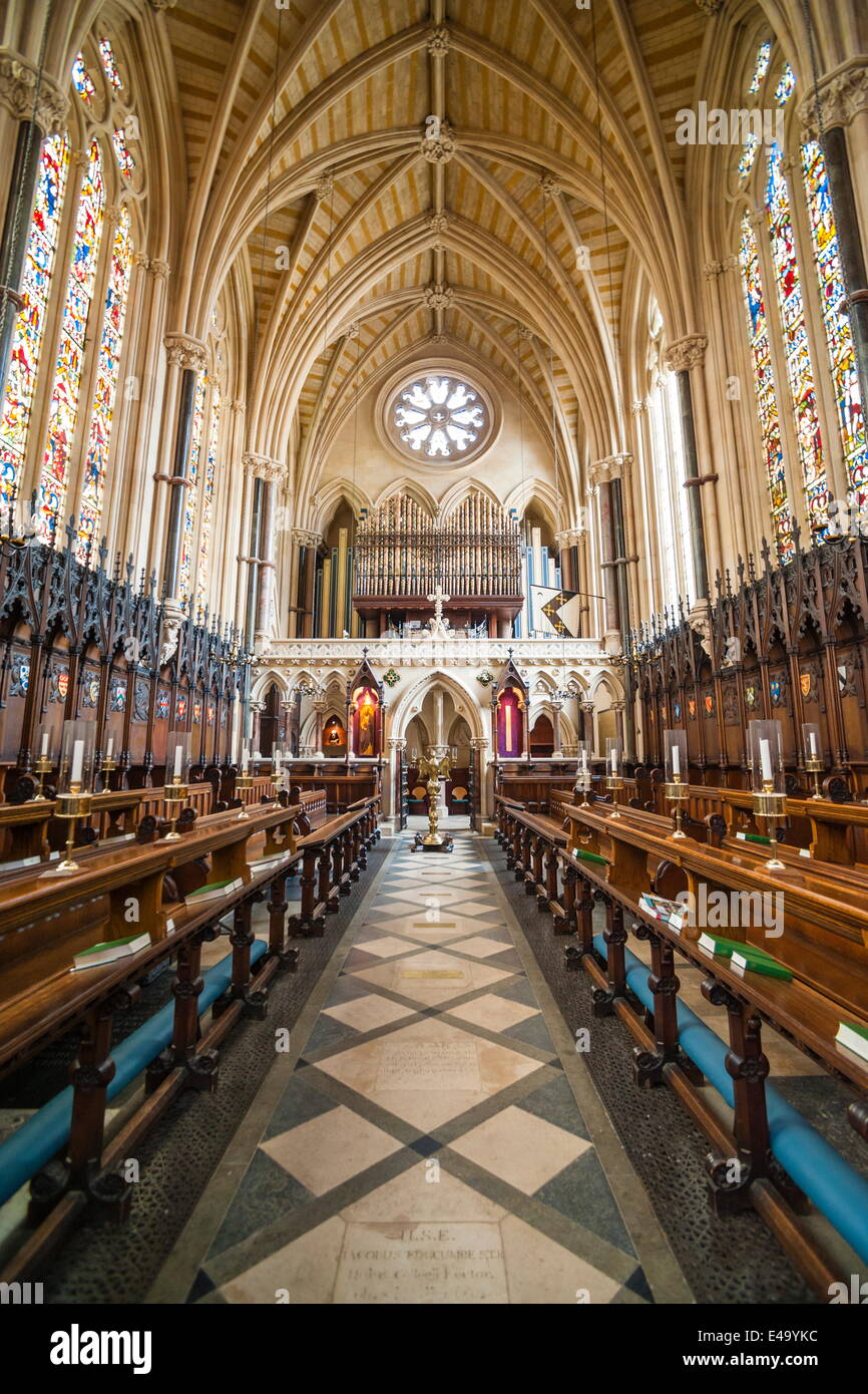 L'Exeter College Chapel, de l'Université d'Oxford, Oxfordshire, Angleterre, Royaume-Uni, Europe Banque D'Images