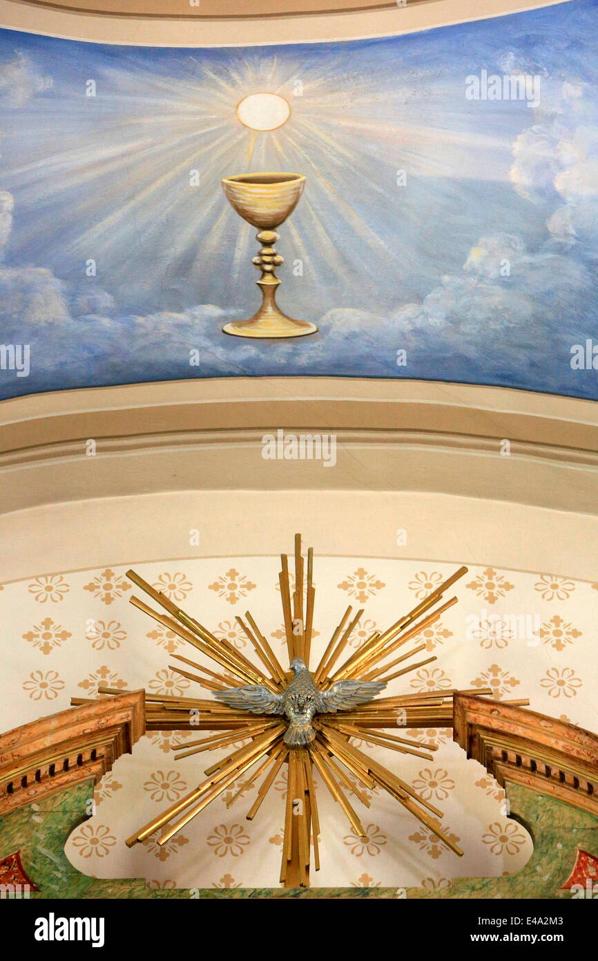 Ciborium et colombe de la paix, Haute-Savoie, France, Europe Banque D'Images