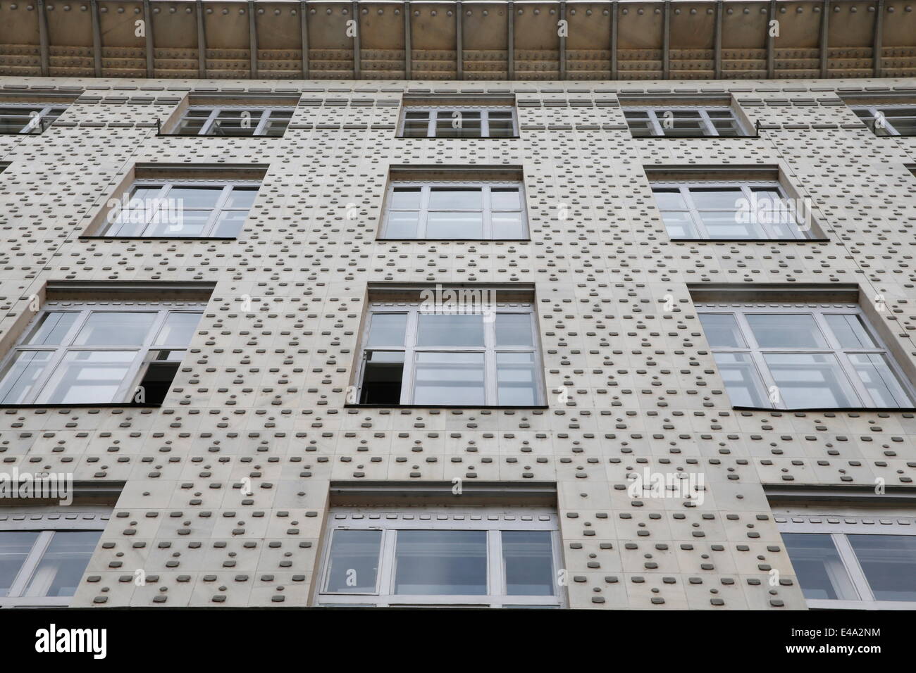 L'épargne postale autrichienne Bank Building, un bâtiment moderniste à Vienne, construite par l'architecte Otto Wagner, Vienne, Autriche Banque D'Images
