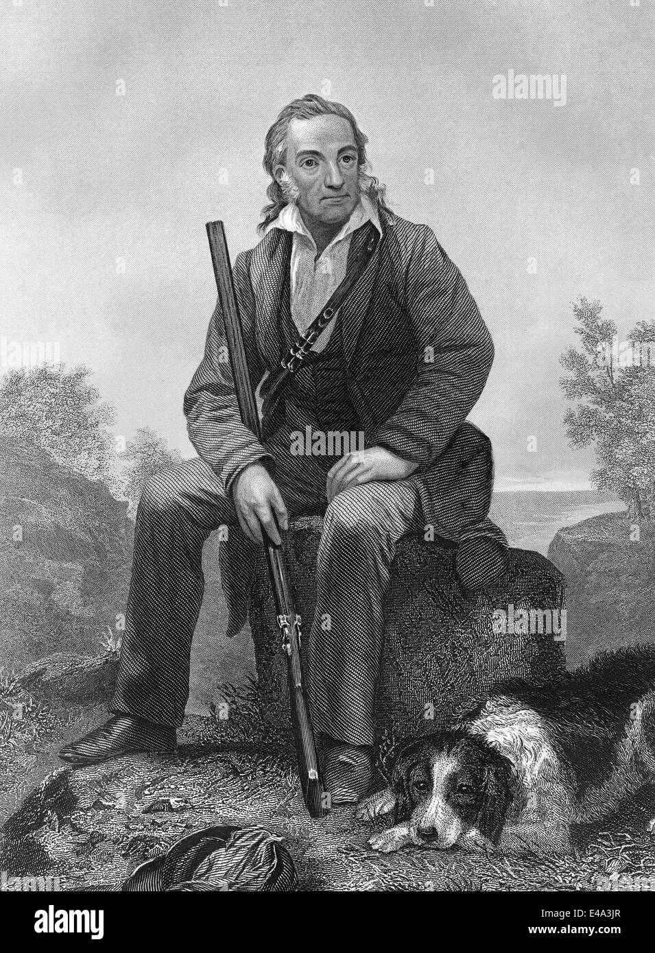 John James Audubon (ou Jean-Jacques Audubon, 1785 - 1851, un ornithologue américain, français, naturaliste et peintre, Banque D'Images