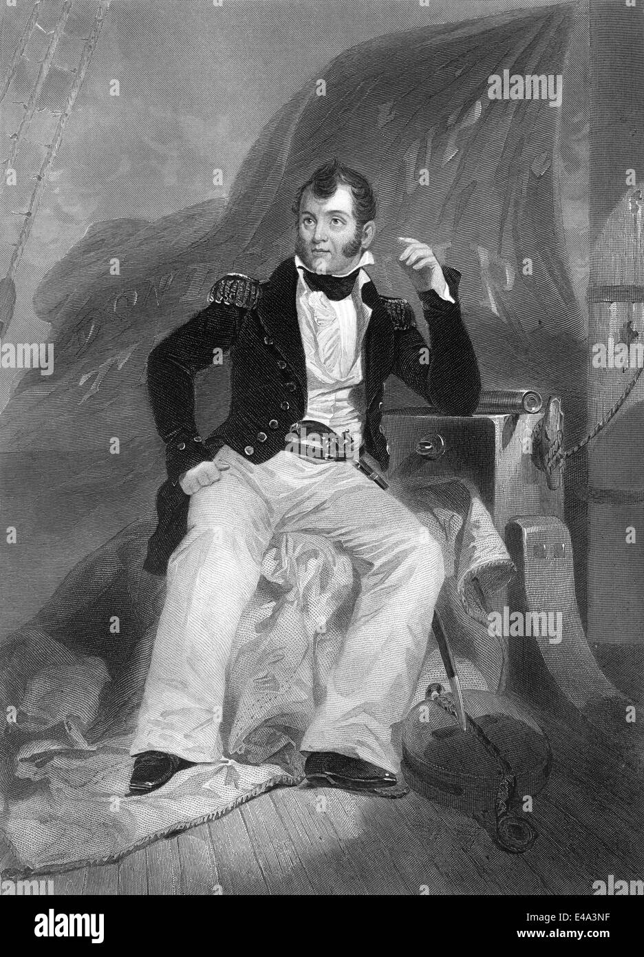Oliver Hazard Perry, 1785- 1819, un commodore de la marine des États-Unis, Banque D'Images