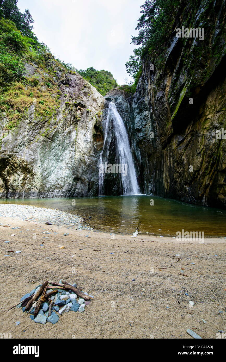 Chute d'Uno Jimenoa, Jarabacoa, République dominicaine, Antilles, Caraïbes, Amérique Centrale Banque D'Images