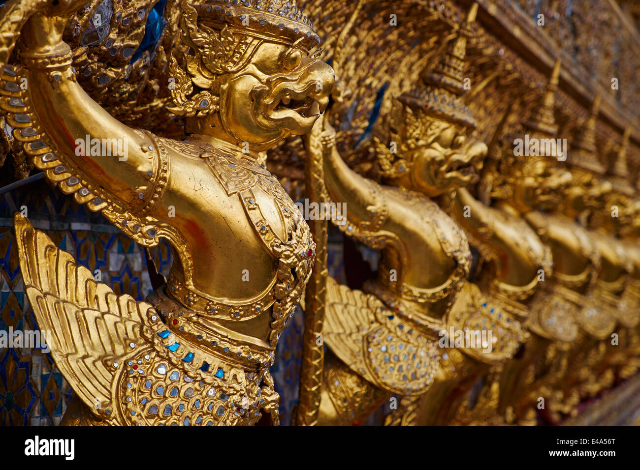Wat Phra Kaew à l'intérieur du Palais Royal, Bangkok, Thaïlande, Asie du Sud, Asie Banque D'Images