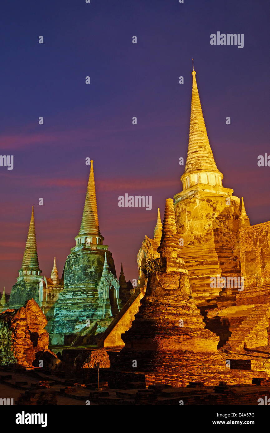 Wat Phra Si Sanphet, Ayutthaya Historical Park, UNESCO World Heritage Site, Ayutthaya, Thaïlande, Asie du Sud, Asie Banque D'Images