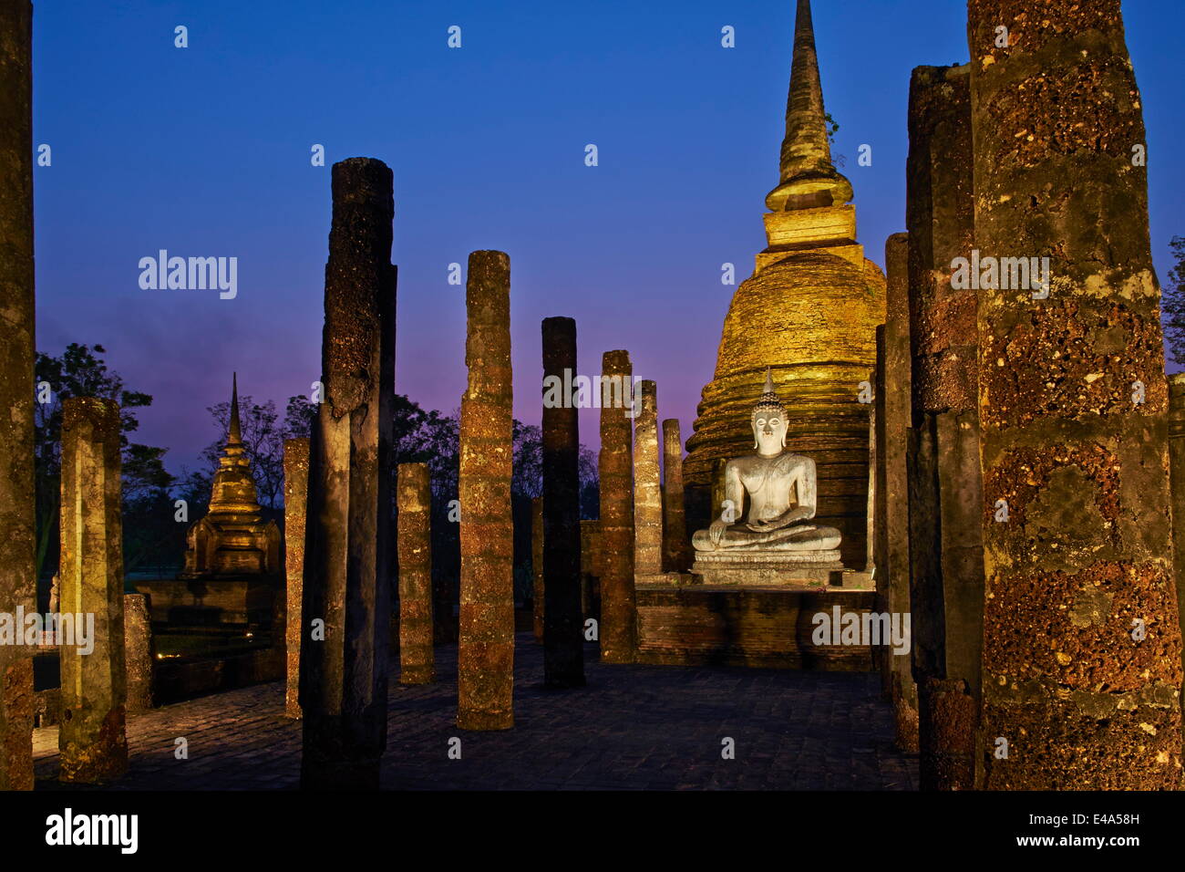 Wat Sa Sri, Sukhothai Historical Park, UNESCO World Heritage Site, Sukhothai, Thaïlande, Asie du Sud, Asie Banque D'Images