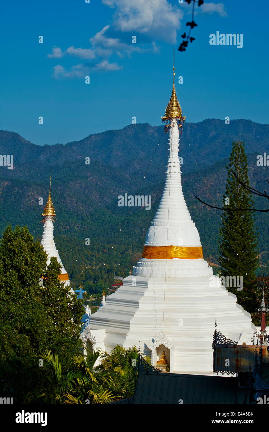 Wat Phra That Doi Kong Mu, Mae Hong Son, Thaïlande, Asie du Sud, Asie Banque D'Images