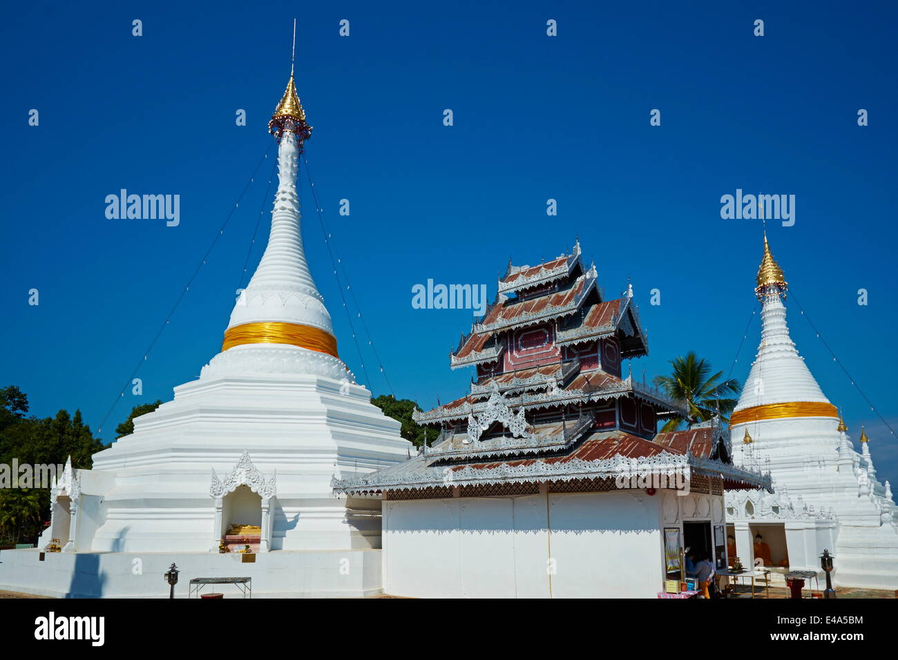 Wat Phra That Doi Kong Mu, Mae Hong Son, Thaïlande, Asie du Sud, Asie Banque D'Images