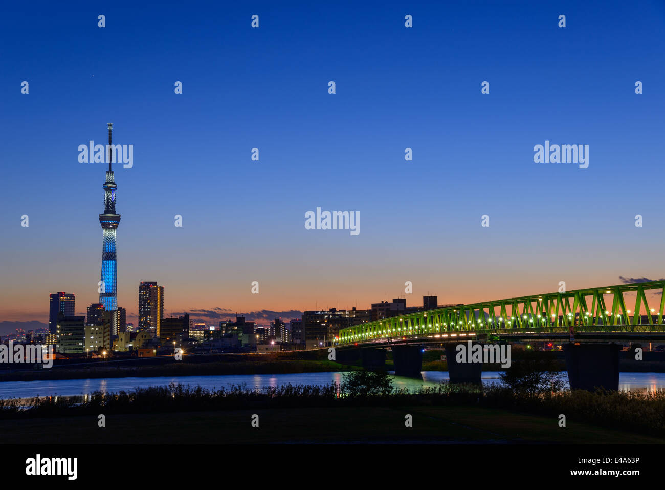 Tokyo Sky Tree at Dusk Banque D'Images