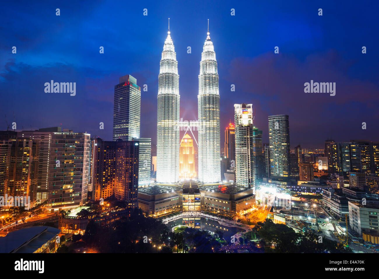 Les Tours Petronas, Kuala Lumpur, Malaisie, Asie du Sud Est Banque D'Images