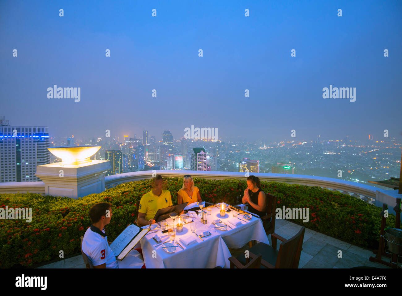 L'Asie du Sud, la Thaïlande, Bangkok, Skybar Banque D'Images