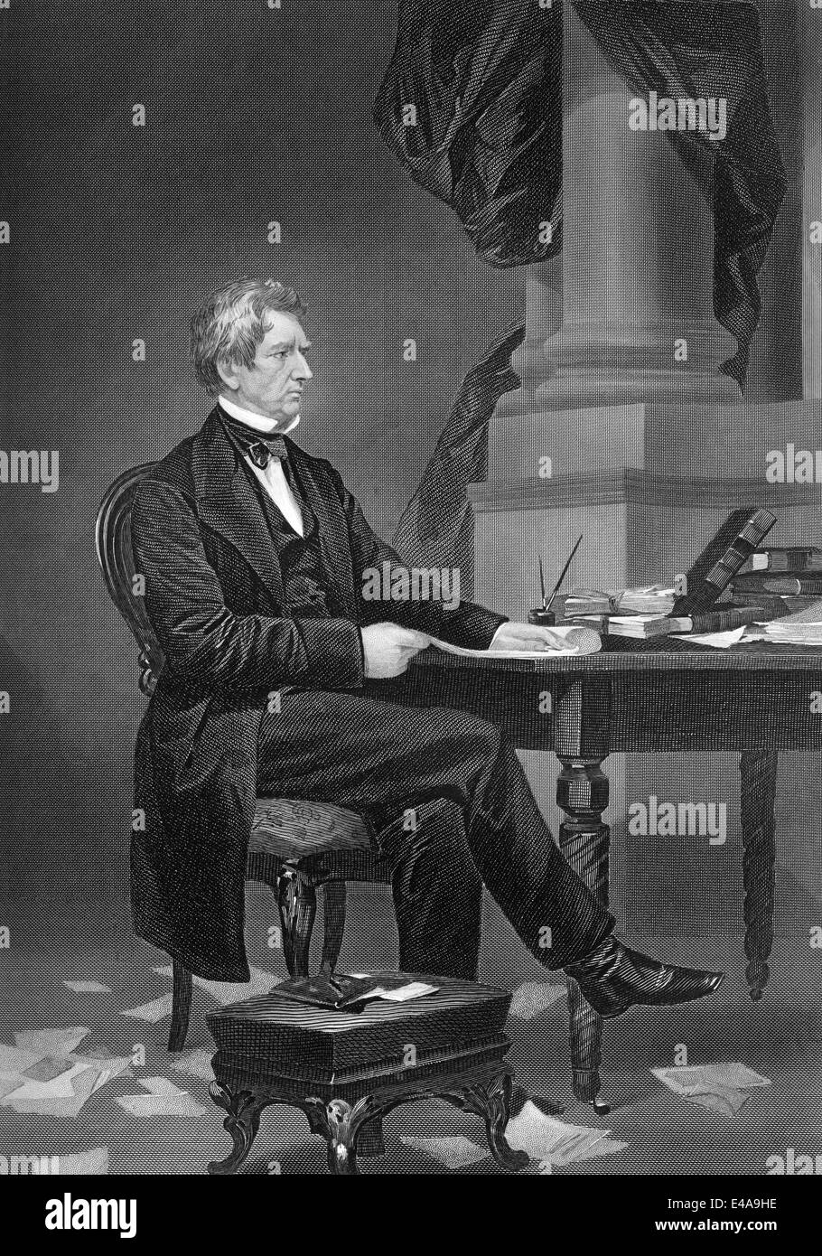 William Henry Seward, 1801 - 1872, un homme politique américain, 12e gouverneur de New York, Banque D'Images