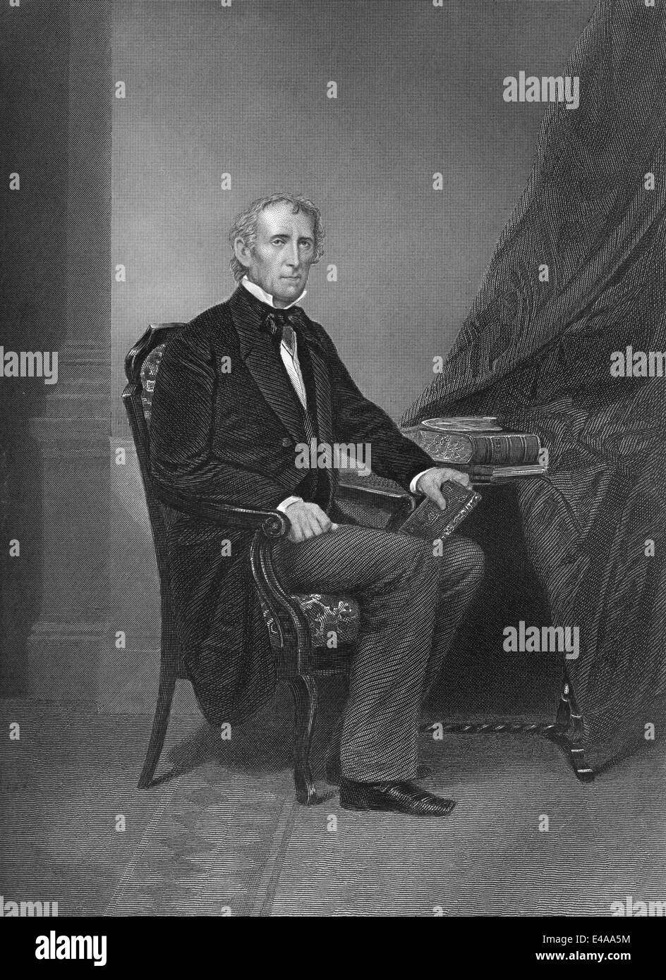 John Tyler, 1790 - 1862, 10e président des États-Unis, Banque D'Images