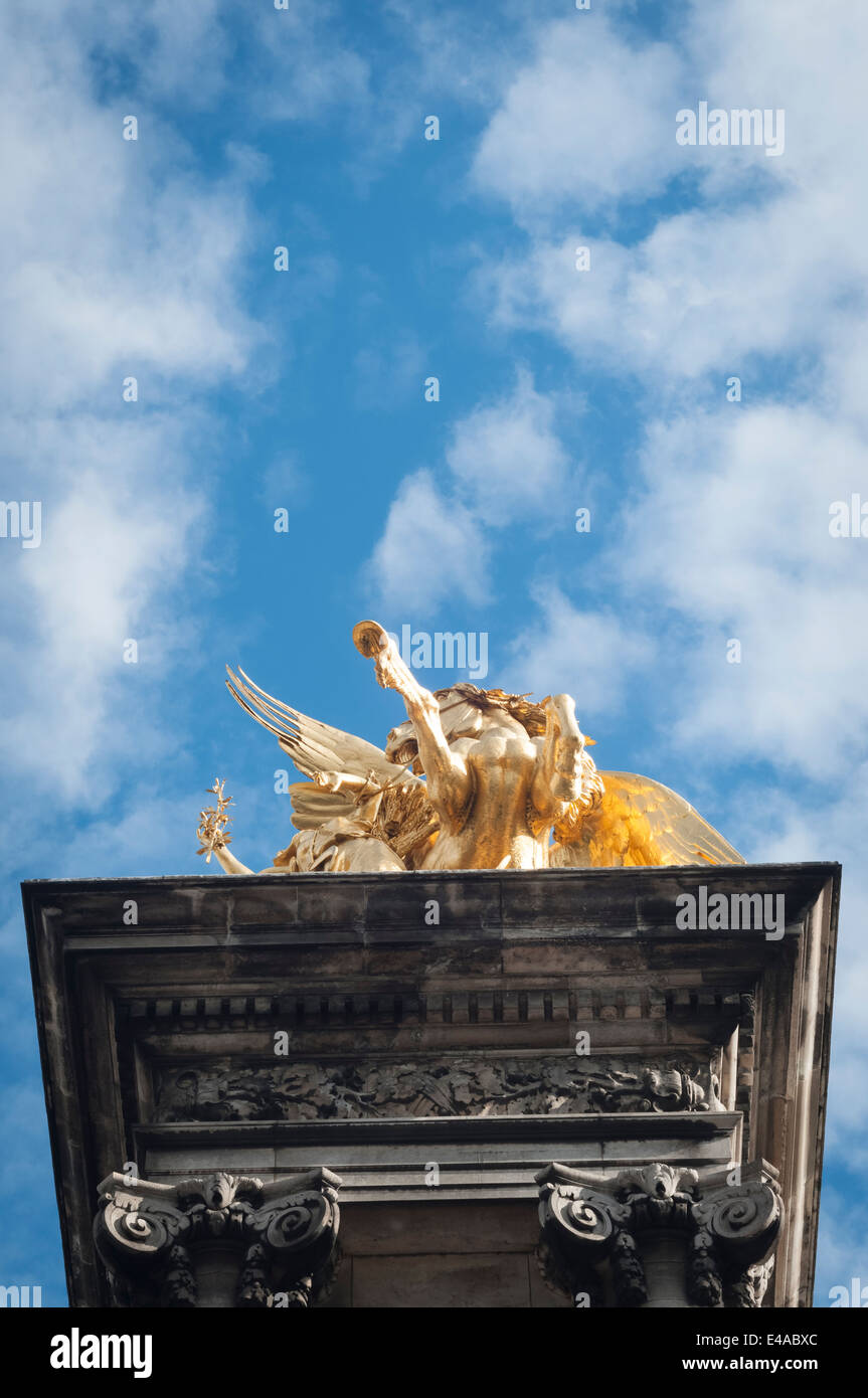 Le Grand Palais, Pont de l'architecture, Paris, France. Banque D'Images