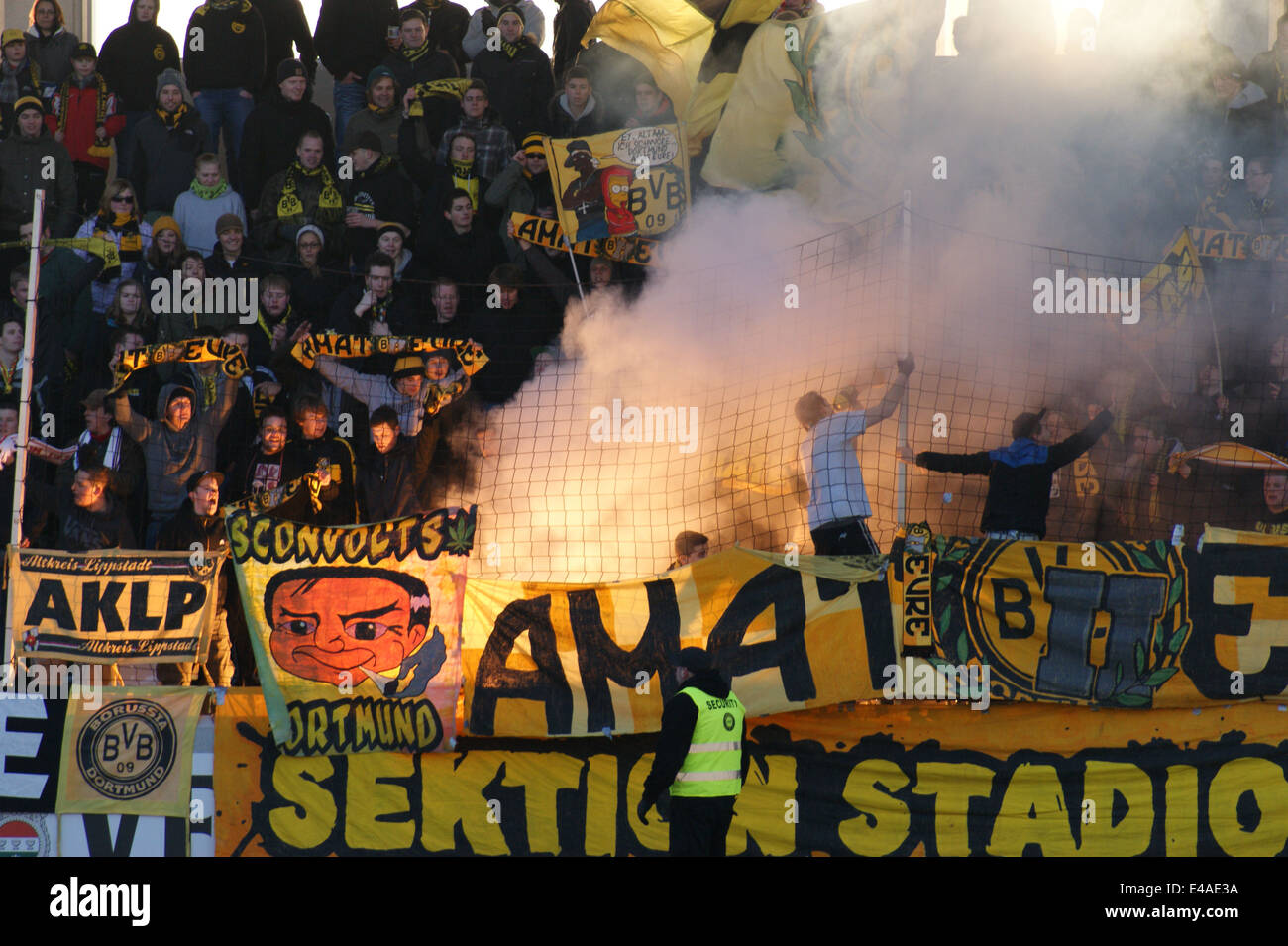 Test Match SC Verl 2 Borussia Dortmund II 2 arène Tonnies Rheda-Wiedenbruck Samedi 12 Janvier 2013 Banque D'Images