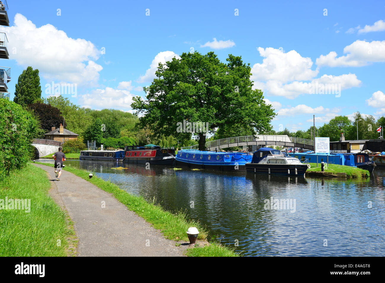 Le Grand Union Canal, Uxbridge, Département de Hillington, Greater London, Angleterre, Royaume-Uni Banque D'Images