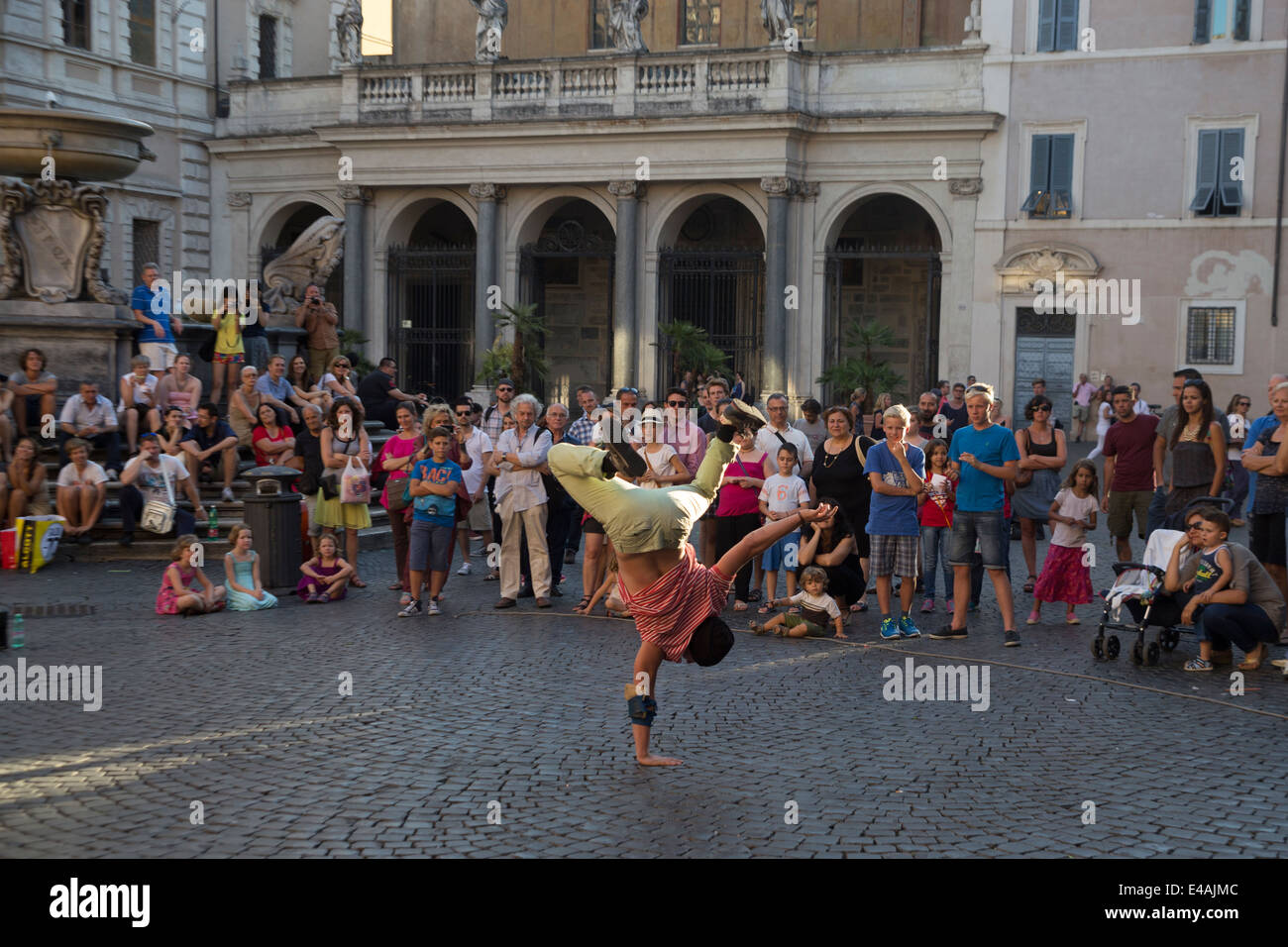 Jongleur de rue, Rome, Italie Banque D'Images