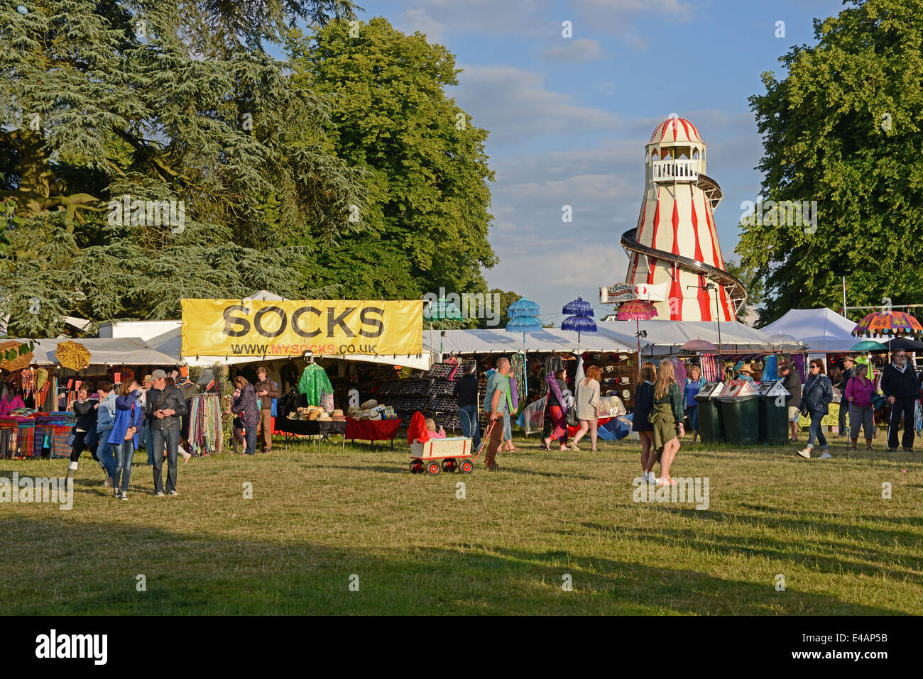 Activités pour les enfants, Cornbury Festival, Chadlington, Oxfordshire, UK Banque D'Images