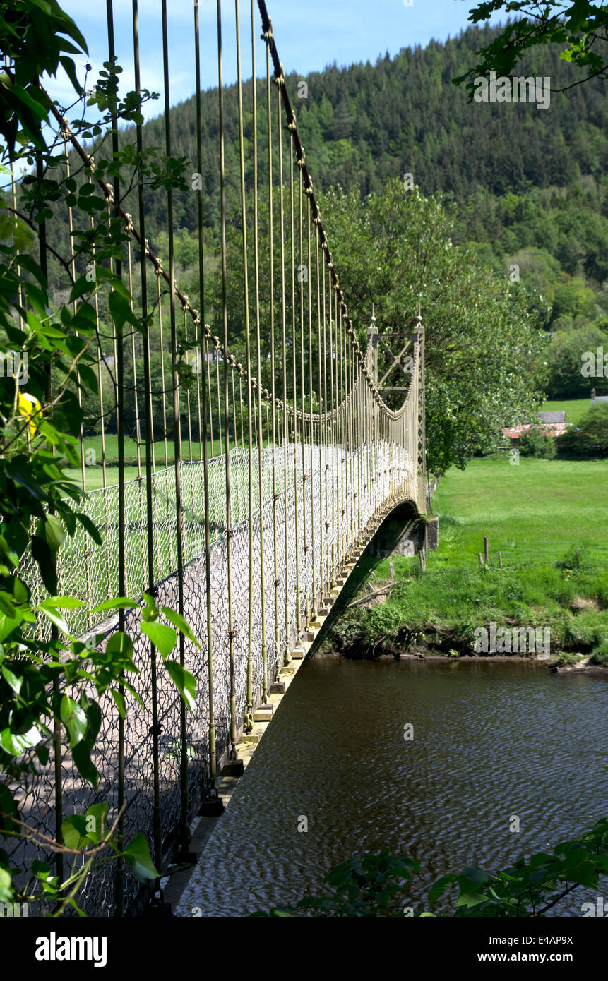 Pont au-dessus d'Afon Conwy, Betws y Coed, comté de Conwy Banque D'Images