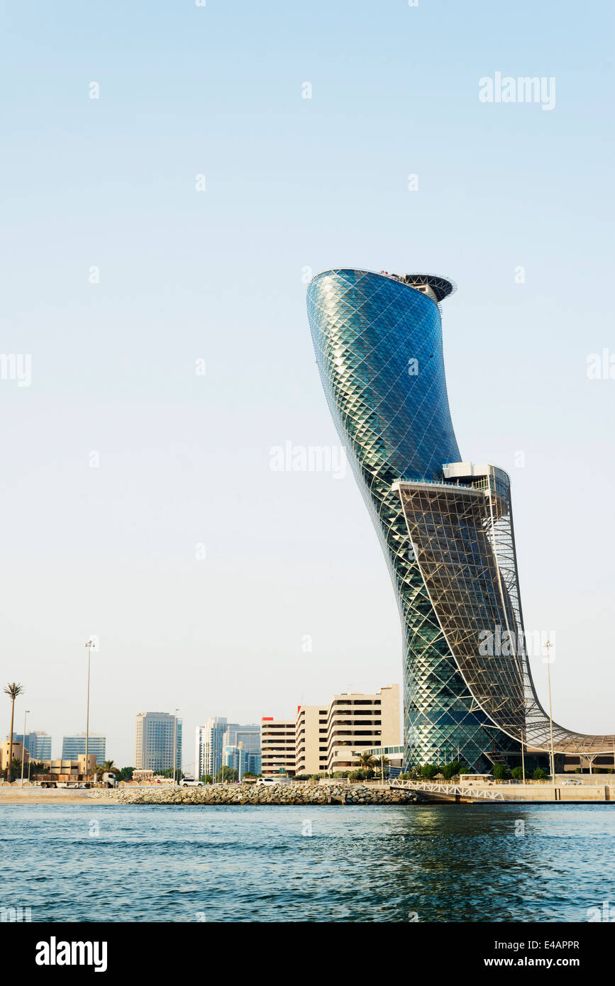 Moyen Orient, Emirats arabes unis, Abu Dhabi, Hyatt Capital Gate Hotel Banque D'Images