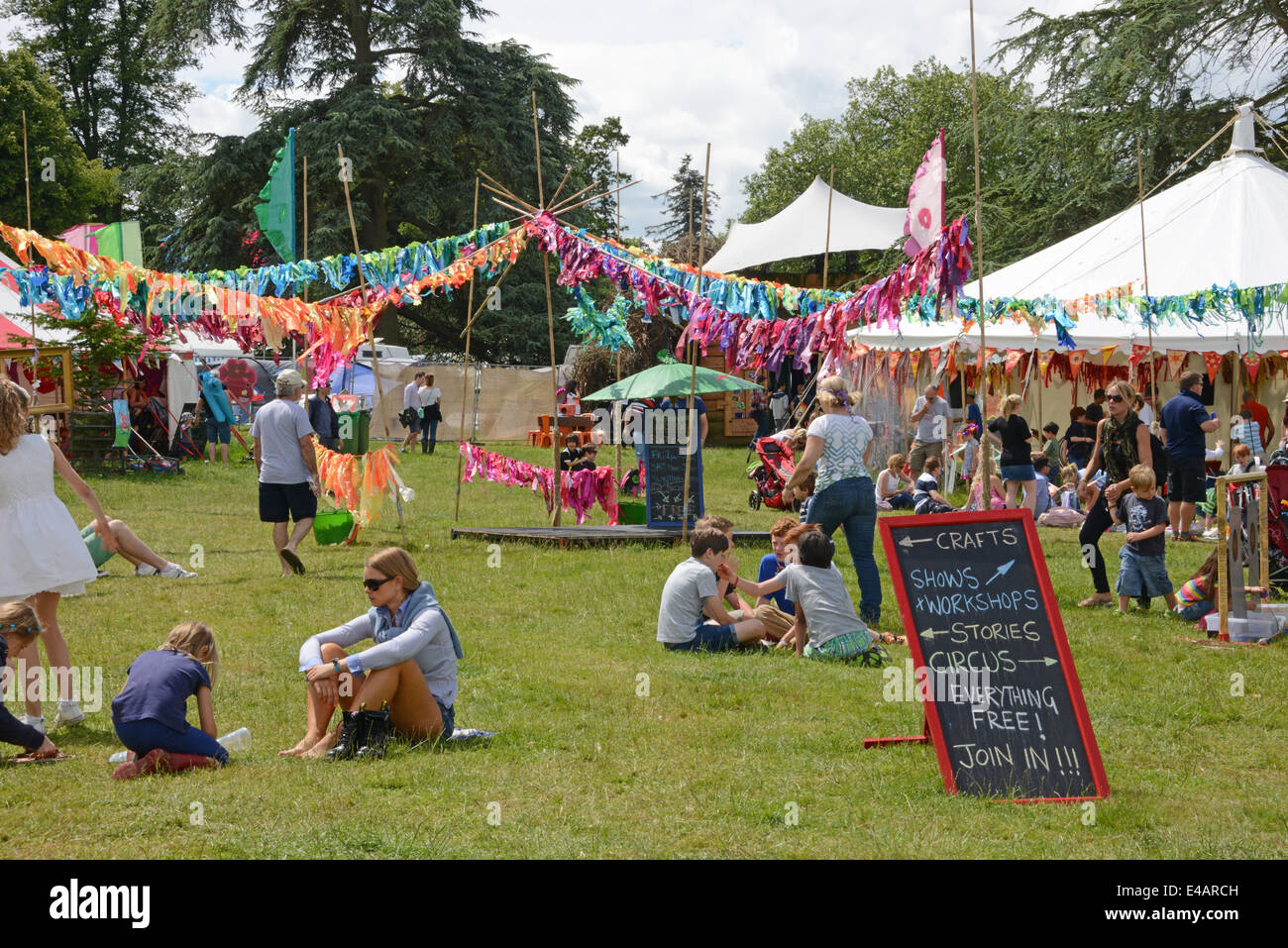 Cornbury Festival, Chadlington, Oxfordshire, UK Banque D'Images