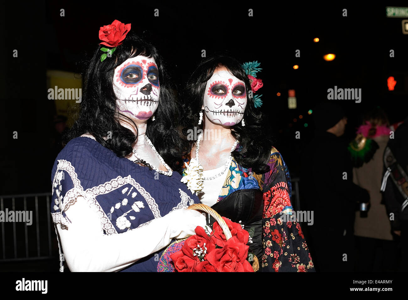 Défilé d'Halloween annuel à Greenwich Village, New York. Photographié, Octobre 31st, 2008 aux Etats Unis. Banque D'Images
