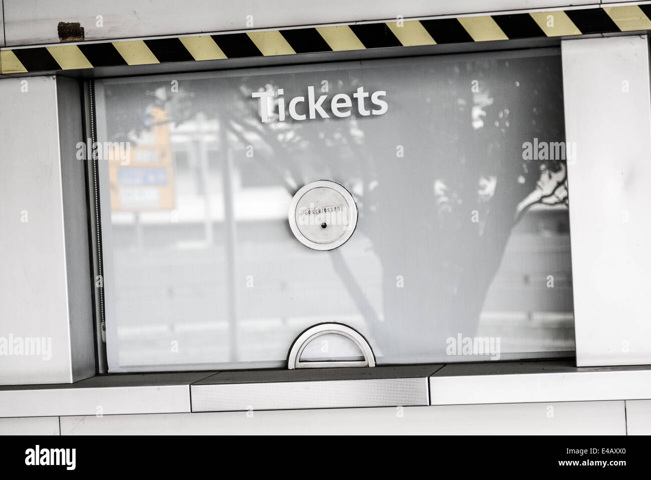 Comptoir fermé cochée. Banque D'Images