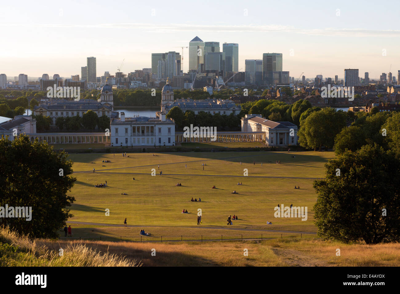 Le Parc de Greenwich au crépuscule- London Banque D'Images