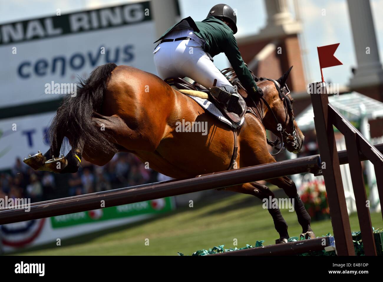 Spruce Meadows North American 2014 © Nicolae Mihesan/Alamy Live News Banque D'Images