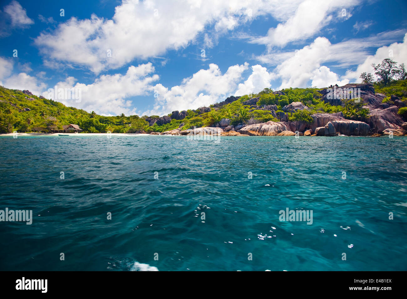 Plage de rêve - l'île de félicité les Seychelles Banque D'Images