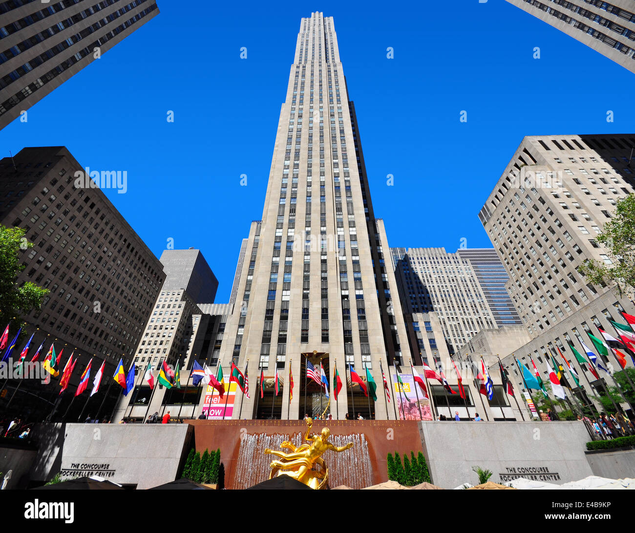 Le Rockefeller Center, NEW YORK CITY Banque D'Images