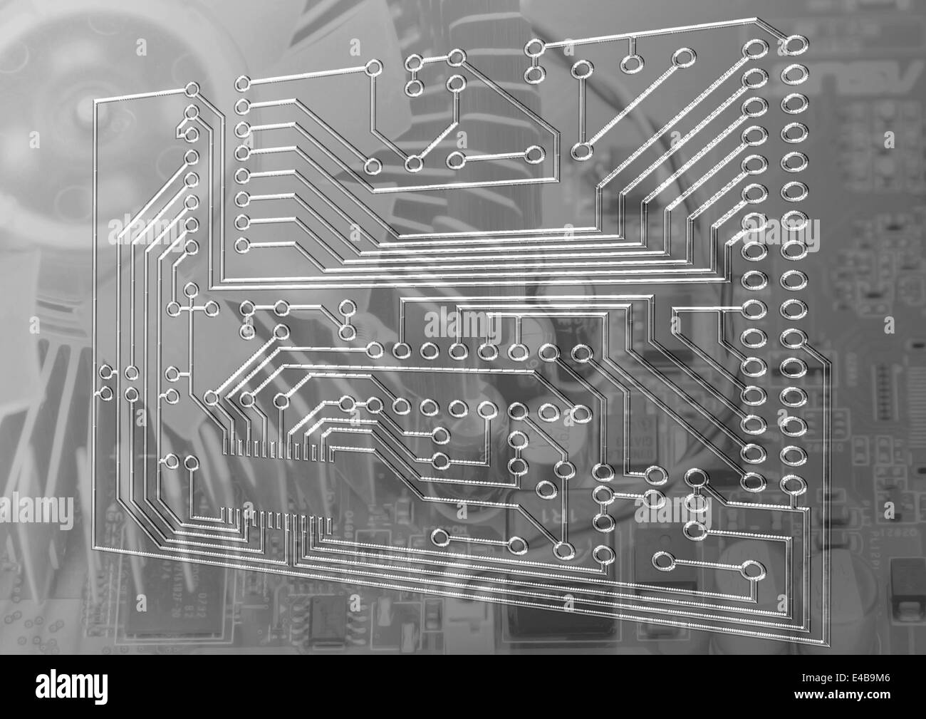 Carte de circuit imprimé Banque D'Images