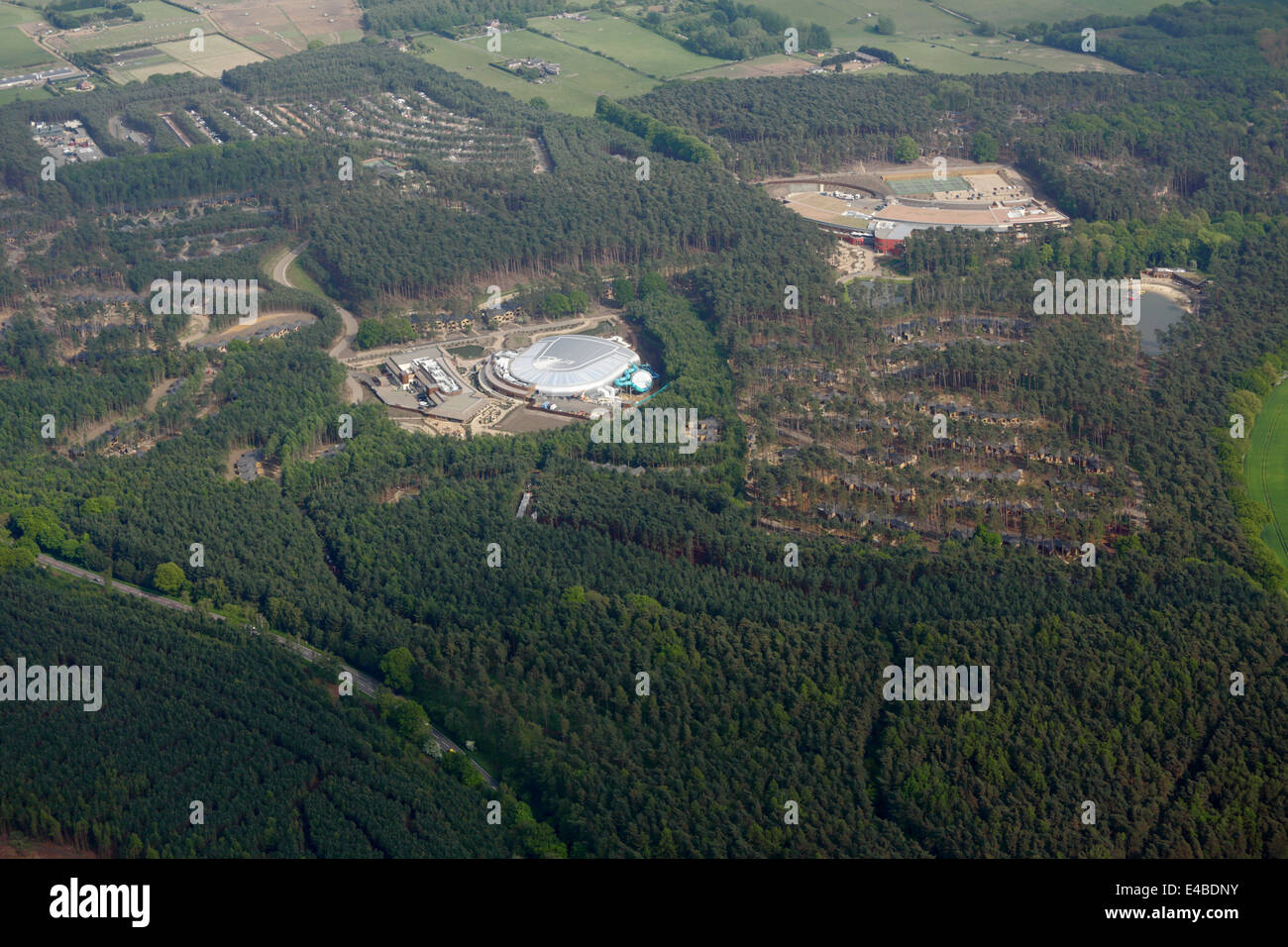 Center Parcs forestiers Woburn Banque D'Images