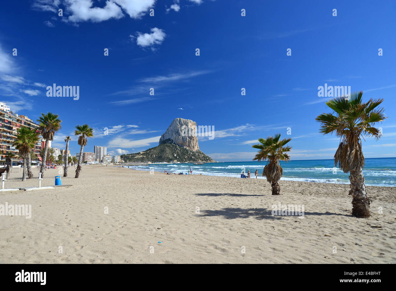 Playa del Arenal, Calpe (CALP), Costa Blanca, Alicante Province, Royaume d'Espagne Banque D'Images