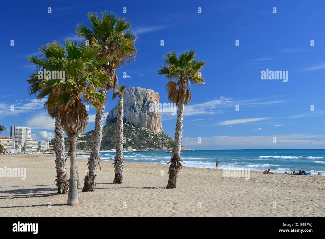 Playa del Arenal, Calpe (CALP), Costa Blanca, Alicante Province, Royaume d'Espagne Banque D'Images