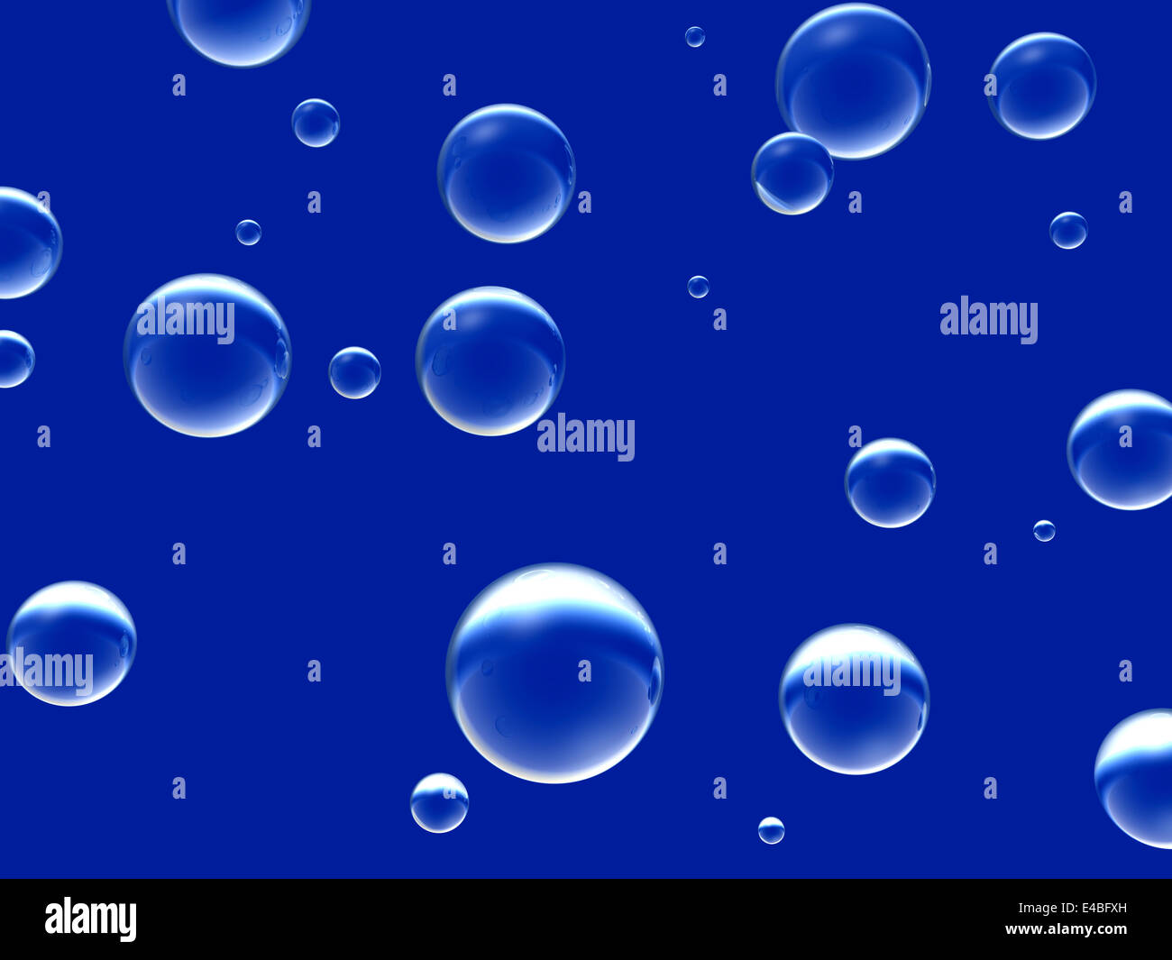 Un grand nombre de bulles transparent Banque D'Images