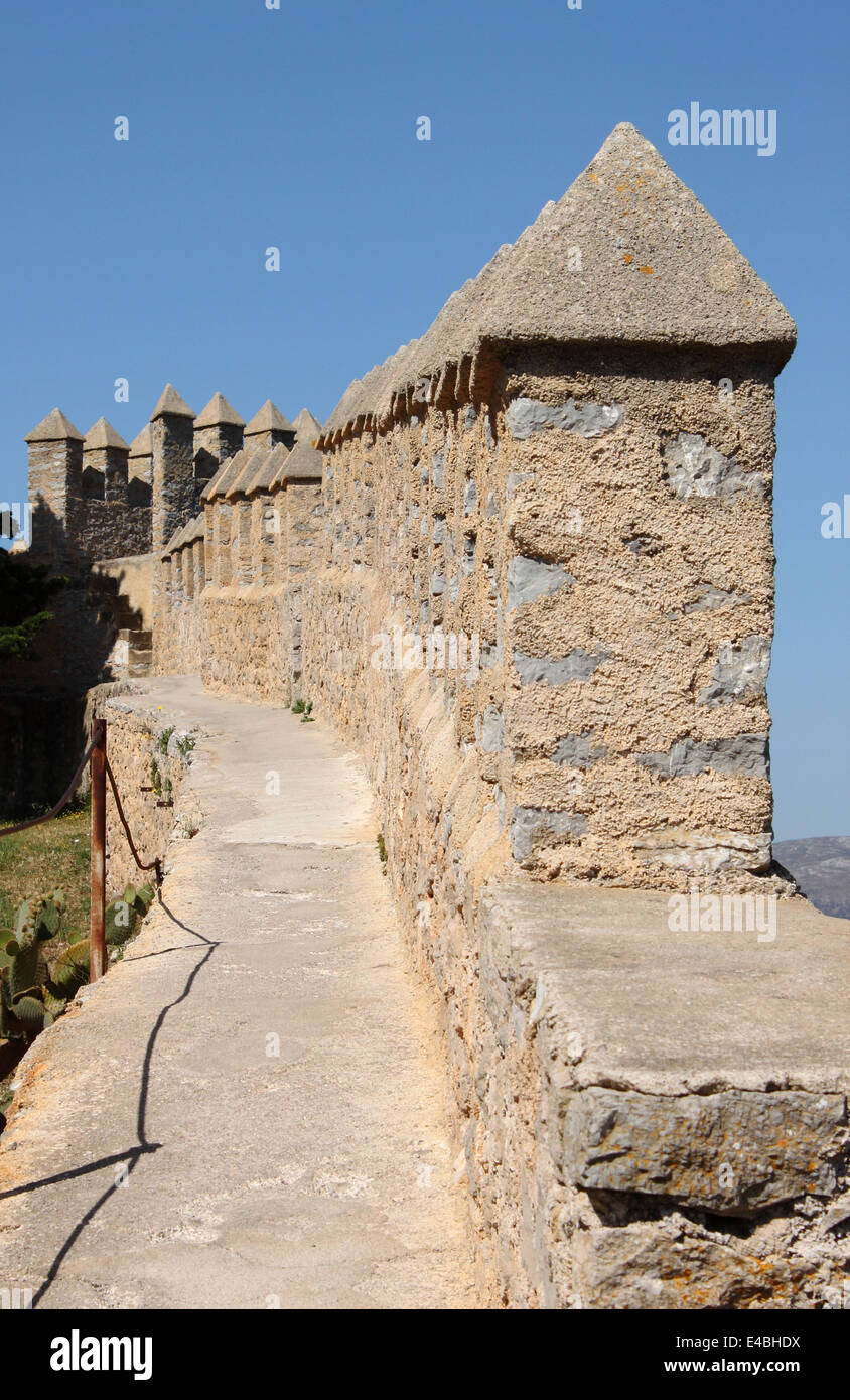 Remparts de la forteresse de Arta. Mallorca, Espagne Banque D'Images