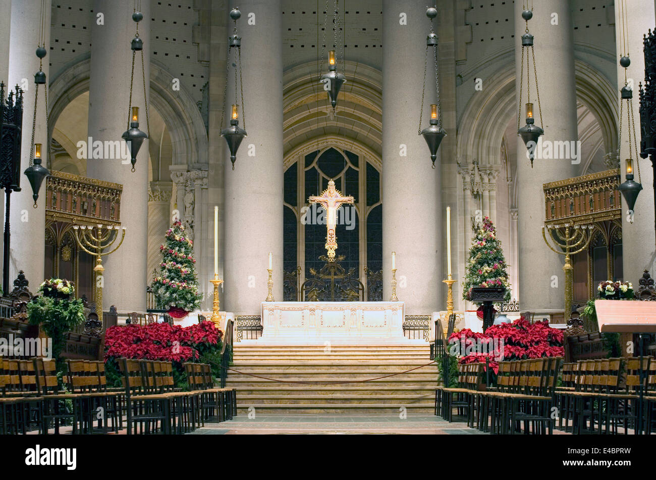 La Cathédrale de St John the Divine. Amsterdam Avenue New York, NY (entre West 110th Street et 113 Street). Banque D'Images