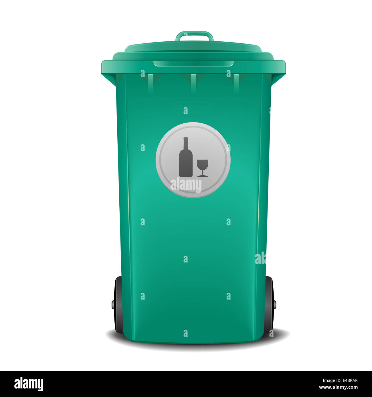 Bac de recyclage vert Banque D'Images
