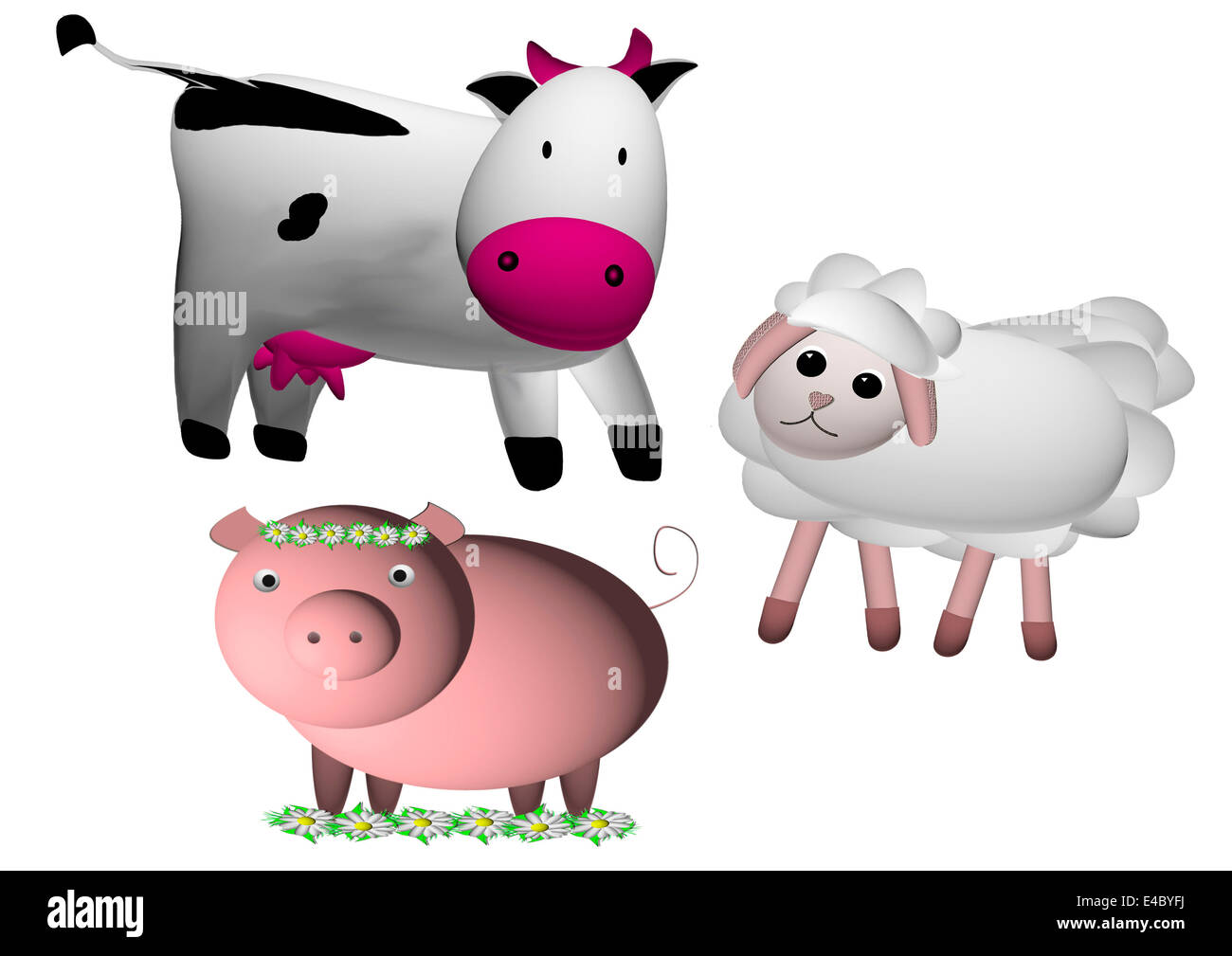 Gc,moutons et de porcs Banque D'Images