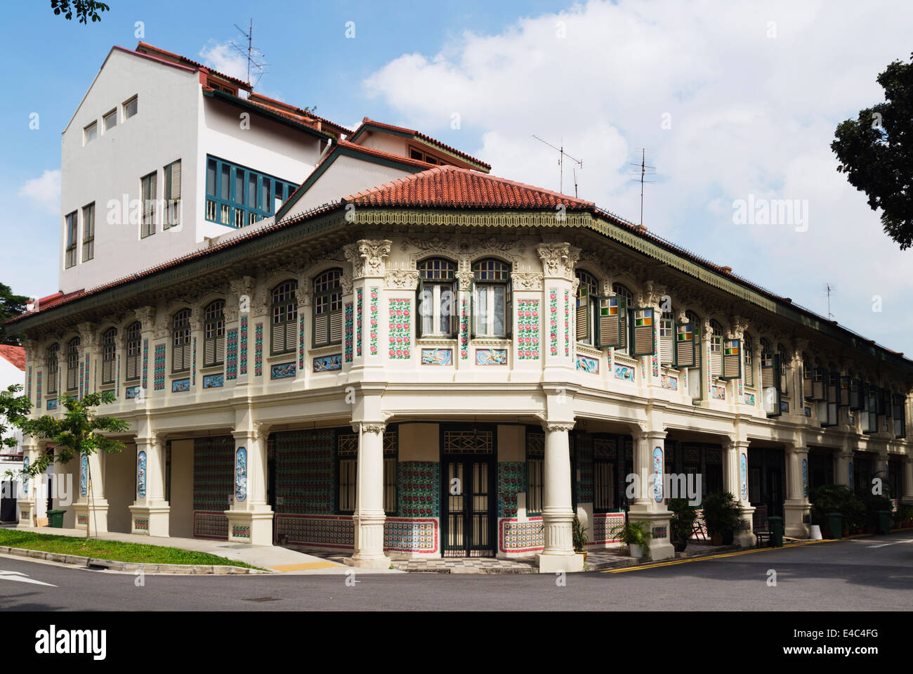 L'Asie du Sud Est, Singapour, bâtiment colonial. Banque D'Images