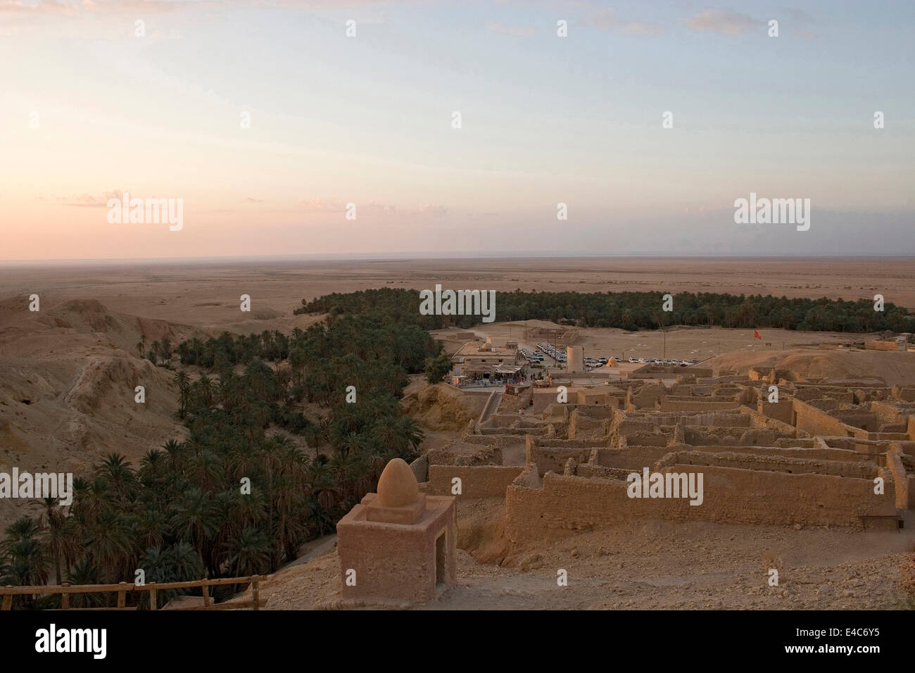 Chebika Oasis, Tozeur, Tunisie Banque D'Images