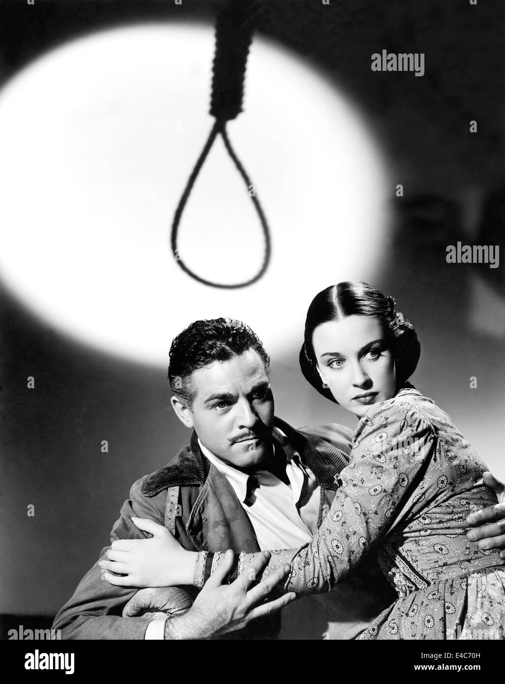 Alan Curtis, Patricia Morison, sur-ensemble du film, "Hitler's Madman', 1943 Banque D'Images
