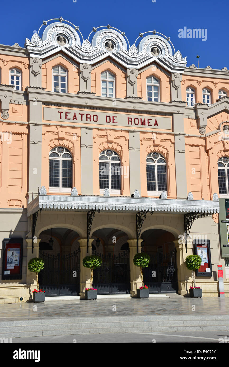 19e siècle el Teatro de Romea (Théâtre Romea), Plaza Julian Romea, Murcie, Région de Murcie, Royaume d'Espagne Banque D'Images