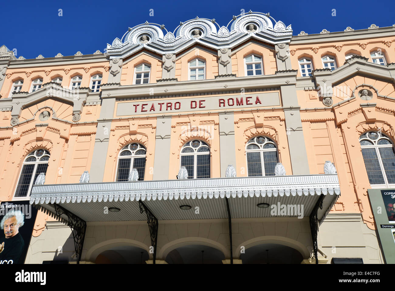 19e siècle el Teatro de Romea (Théâtre Romea), Plaza Julian Romea, Murcie, Région de Murcie, Royaume d'Espagne Banque D'Images