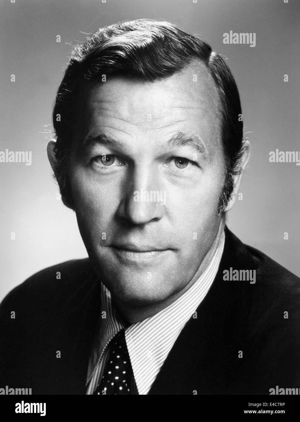 Roger Mudd, journaliste américain, Portrait, circa 1970 Banque D'Images