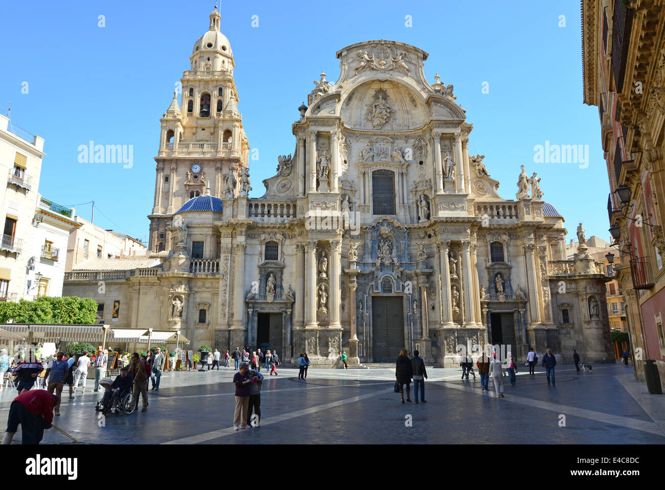 Cathédrale de Murcie, Plaza Cardinal Belluga, Murcie, la région de Murcie (Región de Murcia), Royaume d'Espagne Banque D'Images